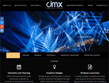 Tablet Screenshot of dmxproductions.co.uk